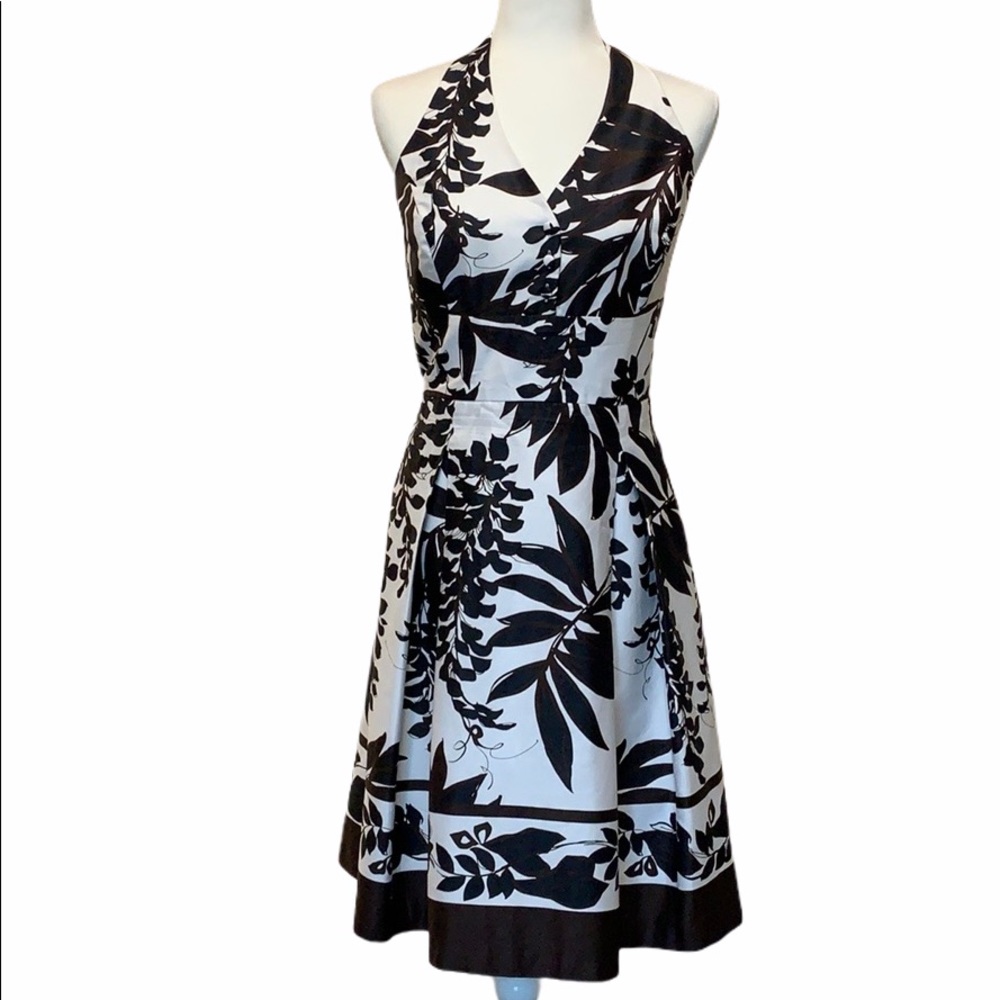 WHBM Floral Halter Dress Sz 12
